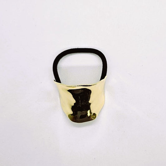 Yvonne Basic Beaten Metal Hair Tie